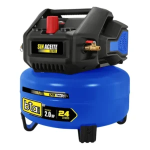 Compresor de Aire Sin Aceite 2HP 24L Azul Bta Tools Portátil