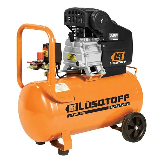 Compresor De Aire Lusqtoff LC2550B-8 50 Lts 2.5 HP 1750w