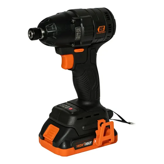 Atornillador de Impacto Lusqtoff LIL260-9BK a Batería 1/4 2400rpm Brushless Maletín Black Series