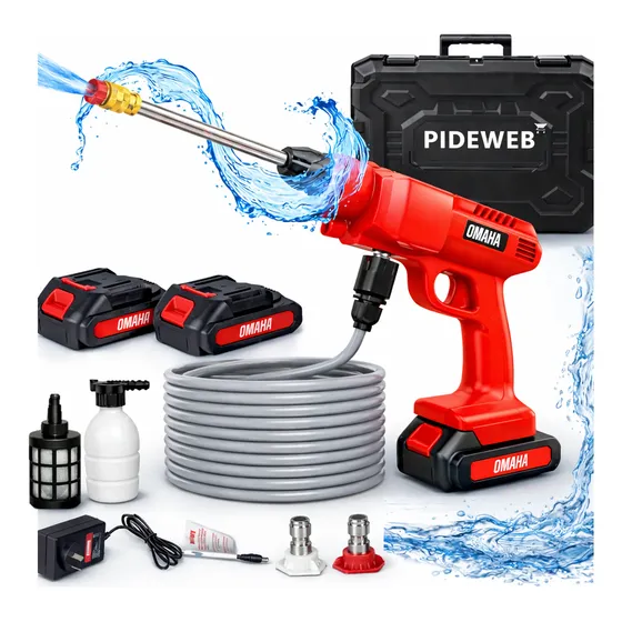 Hidrolavadora Bateria 20v Adaptador Filtro Inalambrica 280w