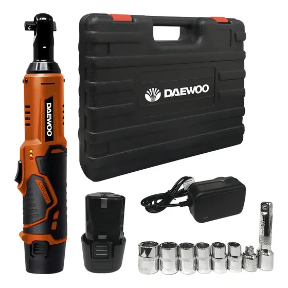 Llave De Apriete Crique Inalambrica Dwrw01 Daewoo 3/8 12v Tubo Bateria 1.3 Ah