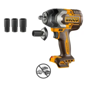 Llave De Impacto 850nm Sin Bateria Ingco Ciwli20851 Color Amarillo Frecuencia 50hz 60hz