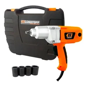 Llave De Impacto Electrica 900w 320nm 1/2 + Maletin Y Tubos Color Naranja Frecuencia 50 Hz