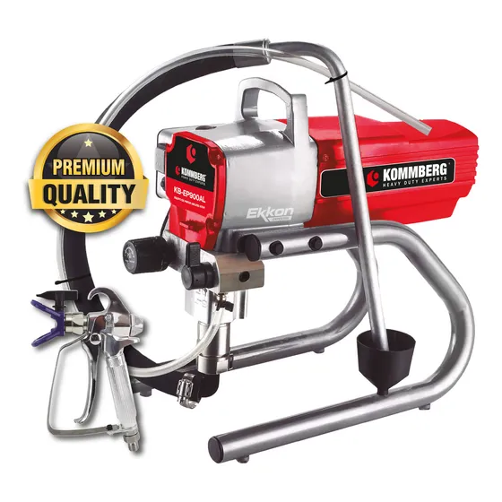 Equipo de Pintar Airless 900 W Kommberg KB-EP900AL Apto Látex Laca Esmalte Sintético