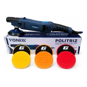 Pulidora Rotativa Vonixx Voxer 1250W con 3 Pads 5 Pulgadas