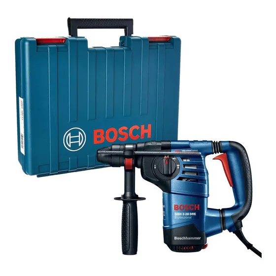 Rotomartillo electroneumático Bosch Professional GBH 3-28 DRE azul con 800W de potencia