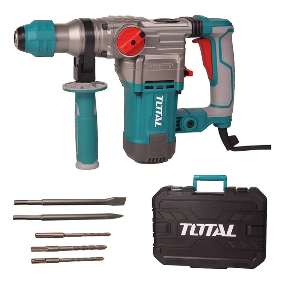 Rotomartillo SDS Plus TOTAL 1500W 5.5J Encastre Sds Plus Calidad Industrial Incluye Maletín Y Accesorios