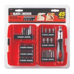 Set Atornillador Black Decker 71-937 Estuche 45 Piezas – Herramienta Multiuso