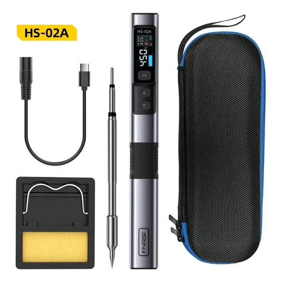 Soldador Fnirsi Lapiz Digital Usb Portatil Hs-02a De 100w 45