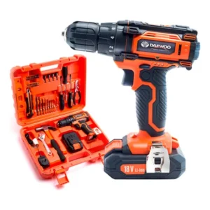 Taladro Atornillador Inalámbrico Daewoo DACD1800V2 18V con Batería