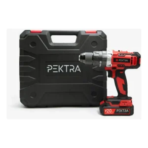 Taladro Percutor Atornillador Inalámbrico 20V Pektra con Maletín 50Hz